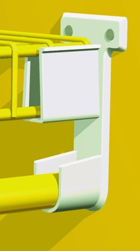 CLOSETMAID ClosetMaid 6609 Wall Bracket, Resin, White, Includes: Pins HARDWARE & FARM SUPPLIES CLOSETMAID