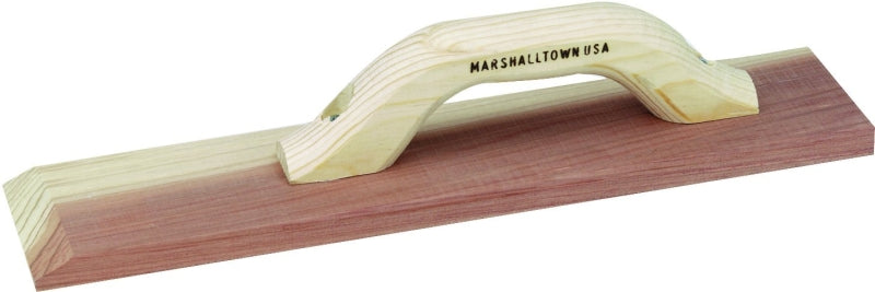 MARSHALLTOWN Marshalltown 144 Hand Float, 16 in L Blade, 3-1/2 in W Blade, 3/4 in Thick Blade, Redwood Blade, Wood Handle