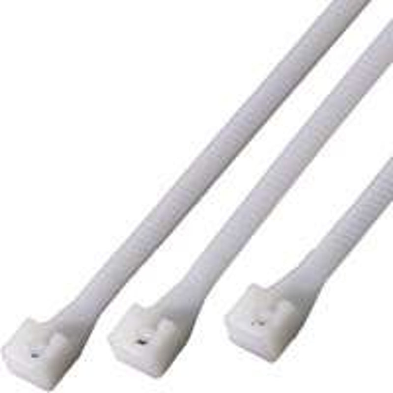 GB Gardner Bender 10098NL Cable Tie Assortment, 2 in Max Bundle Dia, Nylon, White
