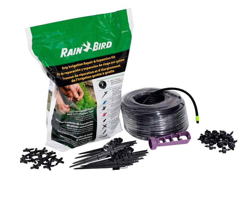 RAINBIRD Rain Bird DRIPKITBAG Expansion and Repair Kit, 112-Piece LAWN & GARDEN RAINBIRD