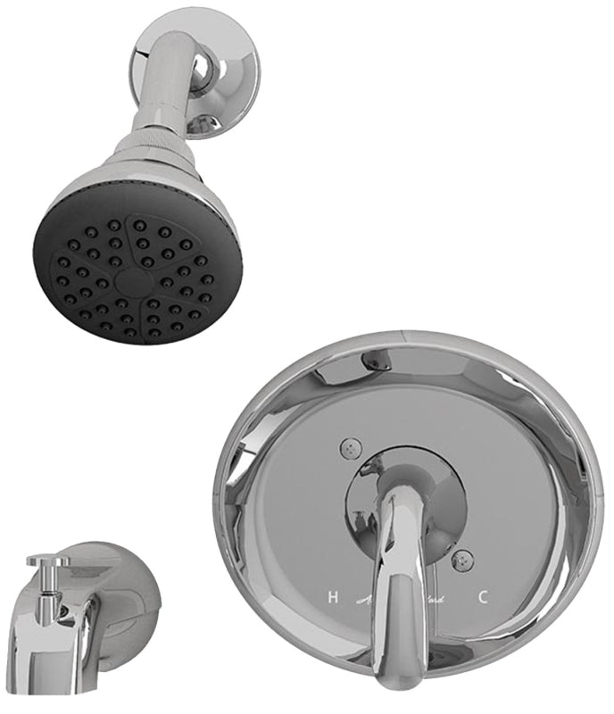 AMERICAN STANDARD American Standard Cadet Suite Series 9091512.002 Tub and Shower Faucet, Adjustable Showerhead, 2 gpm Showerhead, Brass PLUMBING, HEATING & VENTILATION AMERICAN STANDARD
