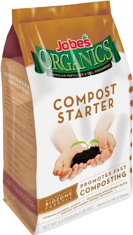 LAWN & GARDEN LLC Jobes 09926 Compost Starter, Granular, Brown, 4 lb