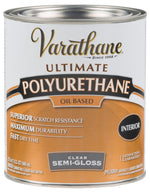 VARATHANE Varathane 6041H Polyurethane, Semi-Gloss, Liquid, Clear, 1 qt PAINT VARATHANE