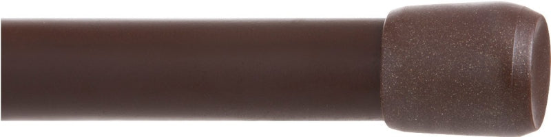 KENNEY Kenney KN621 Spring Tension Rod, 5/8 in Dia, 48 to 75 in L, Metal, Chocolate