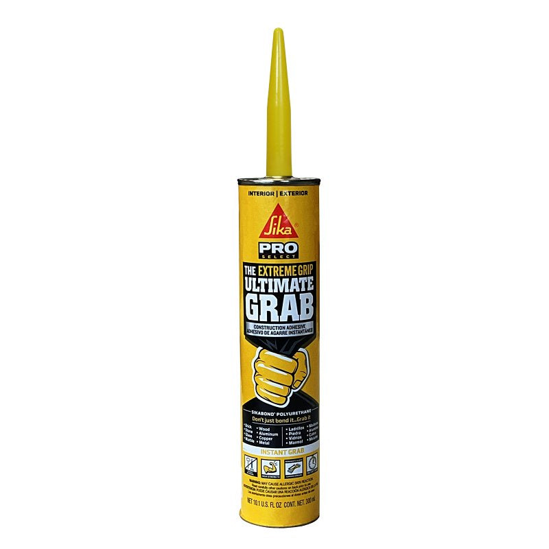 SIKAFLEX SikaBond 476098 Ultimate Grab Adhesive, Gray, 10.1 fl-oz Cartridge HOUSEWARES SIKAFLEX