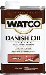 WATCO Watco 65251 Danish Oil, Cherry, Liquid, 1 pt, Can PAINT WATCO