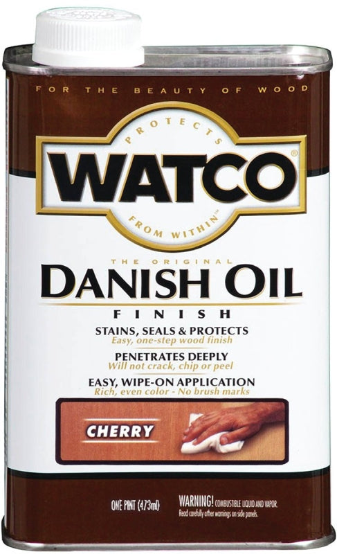 WATCO Watco 65251 Danish Oil, Cherry, Liquid, 1 pt, Can PAINT WATCO