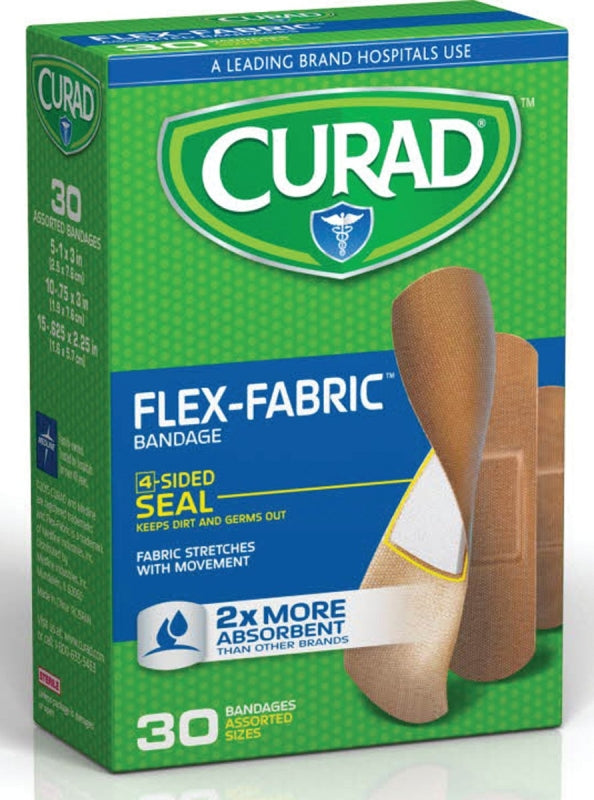 CURAD Curad CUR47314RB Adhesive Bandage, Fabric Bandage, 24 CS, Brown