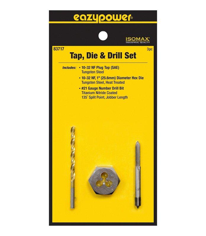 EAZYPOWER 83717 3PC.   10-32NF TAP & DIE