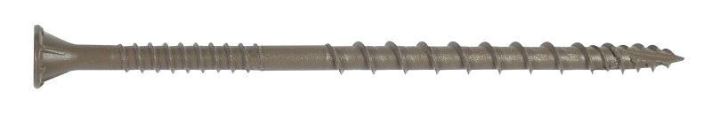 SIMPSON STRONG-TIE Simpson Strong-Tie Deck-Drive DSV DSVT3S Screw, #10 Thread, 3 in L, Ribbed Flat Head, T25 Drive, Steel HARDWARE & FARM SUPPLIES SIMPSON STRONG-TIE