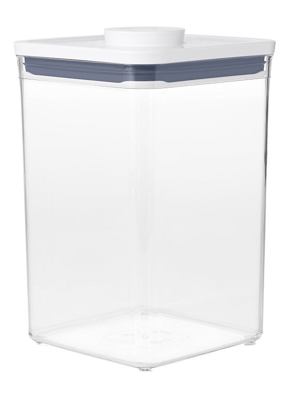 OXO INTERNATIONAL Good Grips POP 11233500 Food Container, 4.4 qt Capacity, Plastic, Clear, 6-1/2 in L, 6-1/2 in W, 9-1/2 in H HOUSEWARES OXO INTERNATIONAL