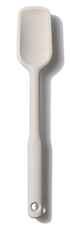OXO INTERNATIONAL Good Grips 11280600 Spatula Spoon, 2-5/16 in W Blade, 11-3/4 in OAL, Silicone Blade, Black/White