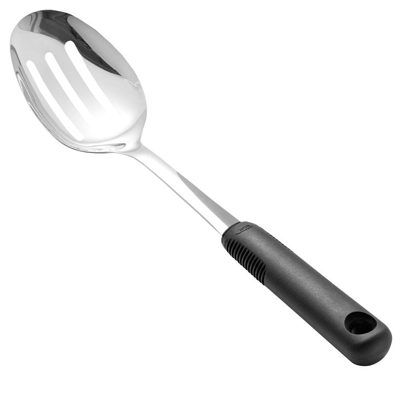 OXO INTERNATIONAL Good Grips 11283200 Spoon, Stainless Steel, Black/Silver