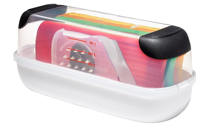 OXO INTERNATIONAL Good Grips 1253580V2 Grater and Slicer Set, Stainless Steel Blade, Dishwasher Safe: Yes