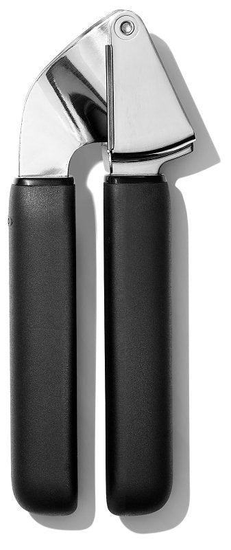 OXO INTERNATIONAL Good Grips 11327300 Garlic Press, Stainless Steel, Black, 10-1/2 in L HOUSEWARES OXO INTERNATIONAL