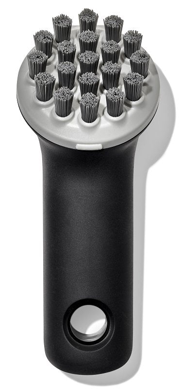OXO INTERNATIONAL Good Grips 12375200 Brush, 5 in OAL, Cast Iron Trim, Non-Slip Grip Handle, Plastic Handle, Gray Handle CLEANING & JANITORIAL SUPPLIES OXO INTERNATIONAL