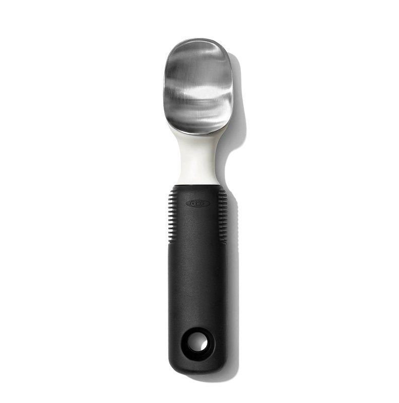 OXO INTERNATIONAL Good Grips 11295200 Classic Ice Cream Scoop, 8-1/4 in L, Plastic/Stainless Steel, Silver HOUSEWARES OXO INTERNATIONAL