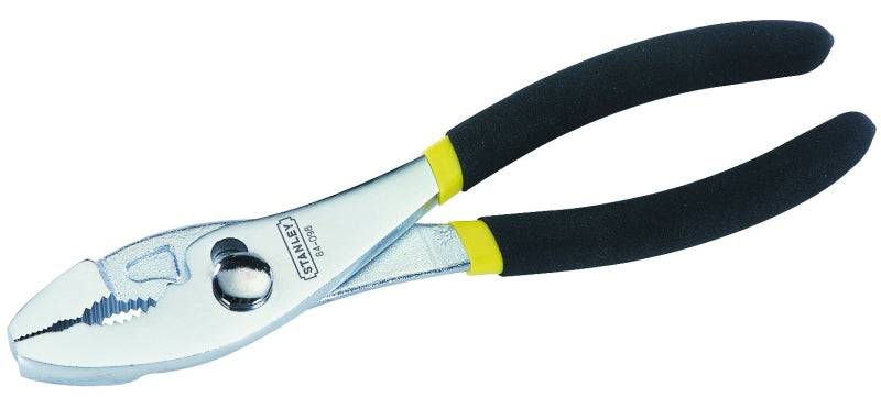 STANLEY STANLEY 84-098 Slip Joint Plier, 8 in OAL, 11/16 in Jaw Opening, Cushion-Grip Handle, 1-3/8 in L Jaw