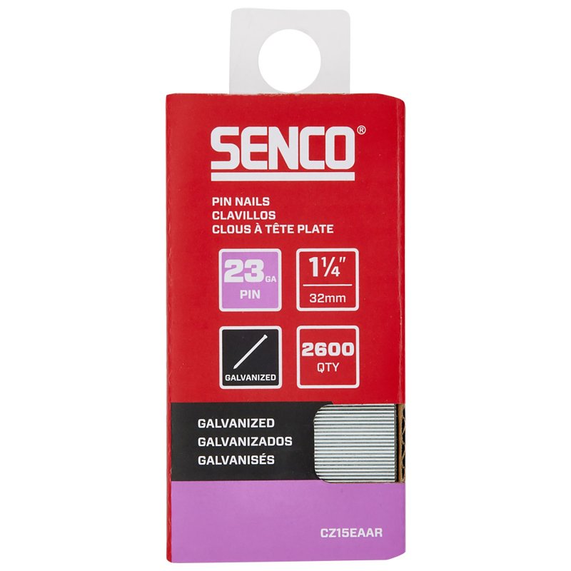 SENCO Senco CZ15EAAR Micro Pin Strip, 1-1/4 in L, 23 ga, Galvanized/Plain, Headless HARDWARE & FARM SUPPLIES SENCO