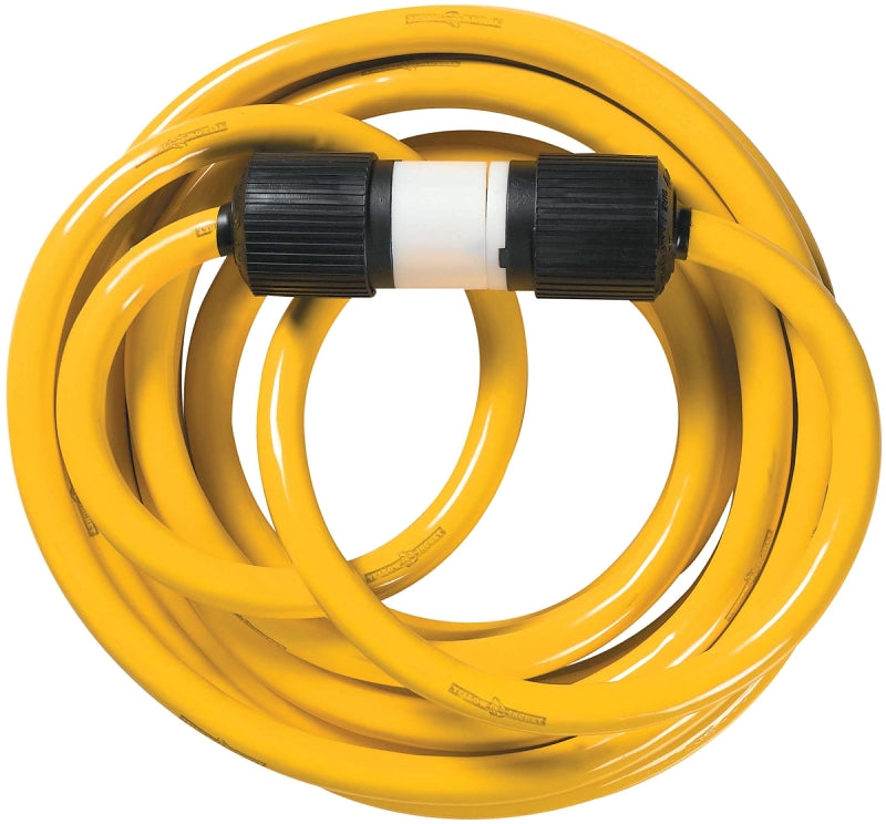WOODS CCI 1381 Electrical Cord, 10 AWG Cable, 25 ft L, 20 A, 125/250 V, Yellow ELECTRICAL WOODS   
