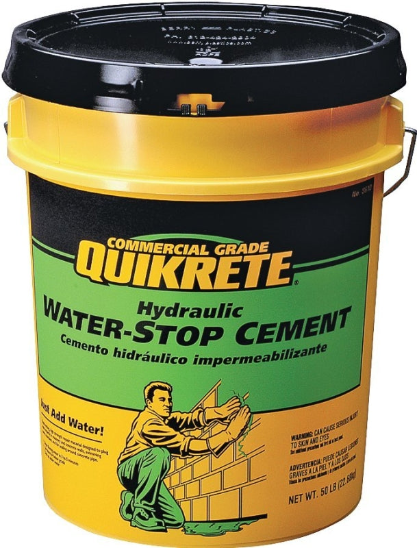 QUIKRETE Quikrete 1126-50 Hydraulic Cement, Gray, Solid, 50 lb Pail PAINT QUIKRETE