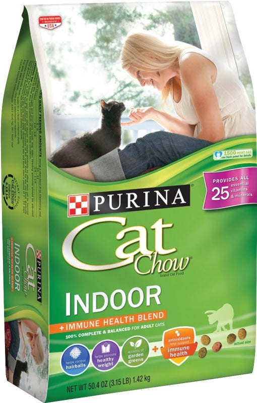 NESTLE PURINA PET CARE Purina 1780015018 Cat Food, Adult, 3.15 lb Bag