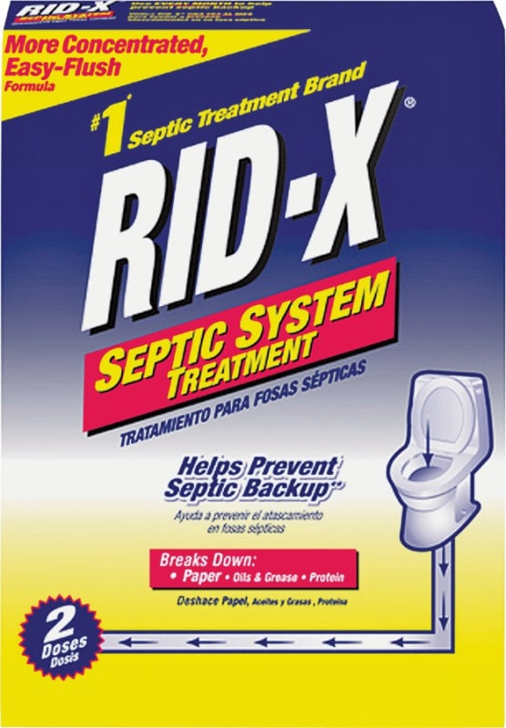 E.H. (US) LLC ACCT 7003 Rid-X 1920083623 Septic Tank Cleaner, Powder, Tan, Fermentation, 19.6 oz Box