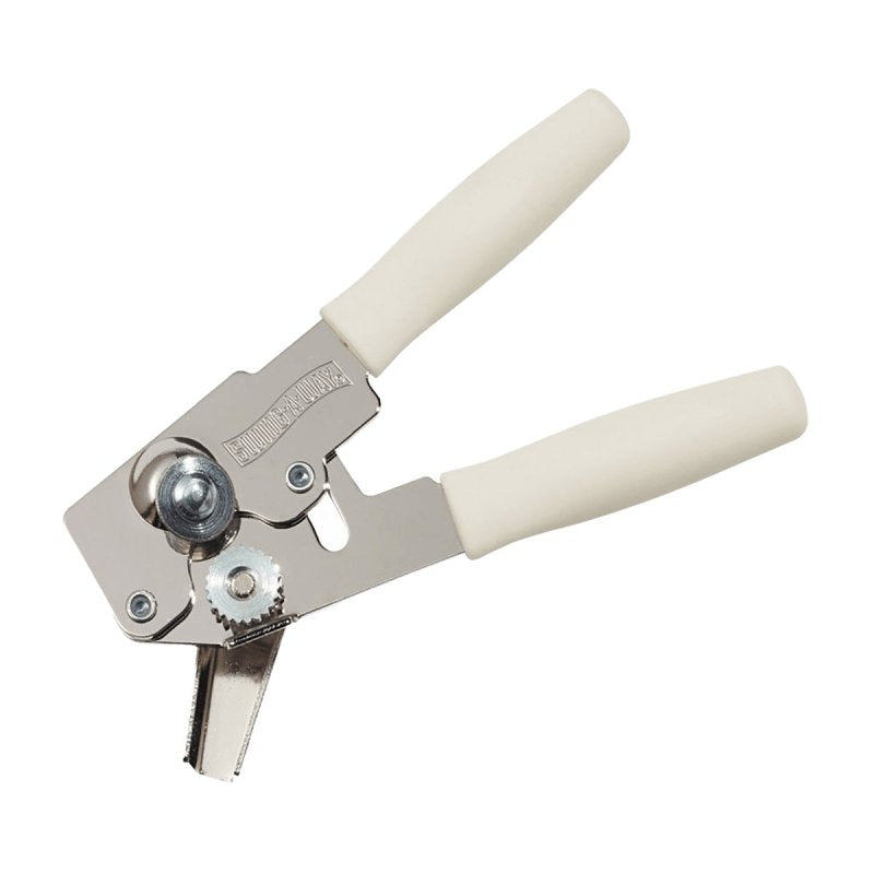 LIFETIME BRANDS Swing-A-Way 107WH Can Opener, Soft-Grip Handle, Plastic/Steel, White
