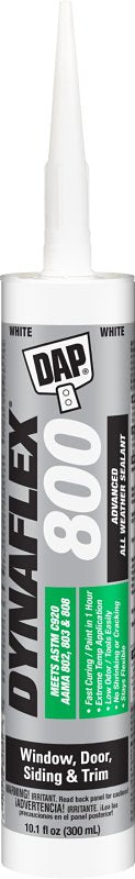 DAP DAP 80800 Premium Sealant, Off-White, 1 day Curing, 20 to 120 deg F, 10.1 oz Cartridge PAINT DAP