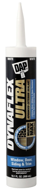 DAP DAP 7079818211 Advanced Exterior Sealant, White, 40 to 100 deg F, 10.1 oz Cartridge PAINT DAP