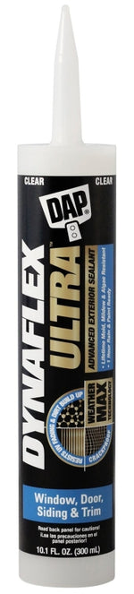 DAP DAP 7079818212 Advanced Exterior Sealant, Clear, 40 to 100 deg F, 10.1 oz Cartridge PAINT DAP