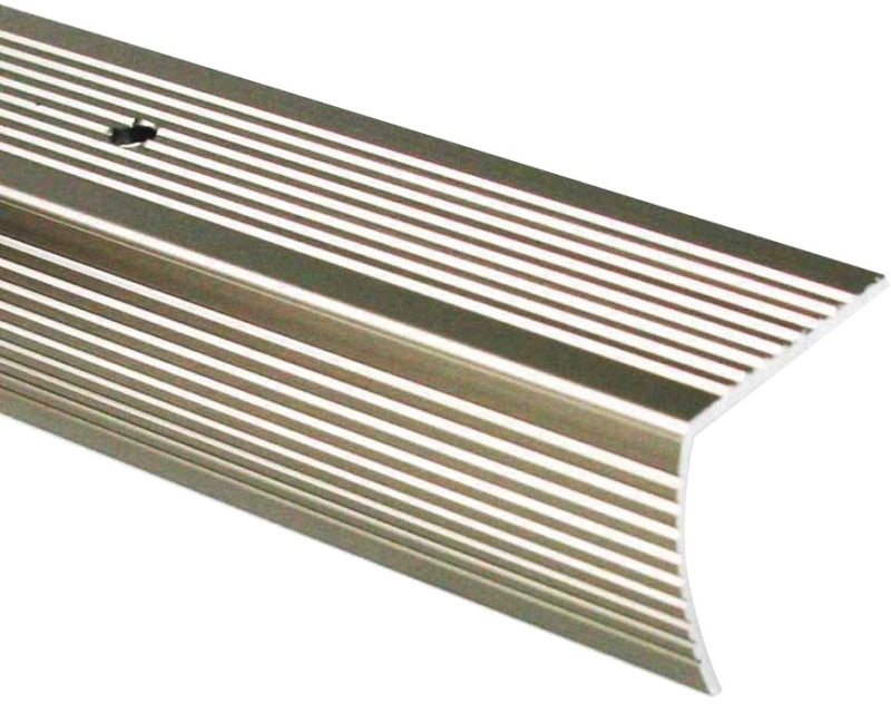 M-D M-D 43878 Stair Edging, 36 in L, 1.63 in W, Aluminum, Pewter