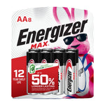 ENERGIZER BATTERY BATTERY ALKALINE MAX 8 PACK/AA ELECTRICAL ENERGIZER BATTERY