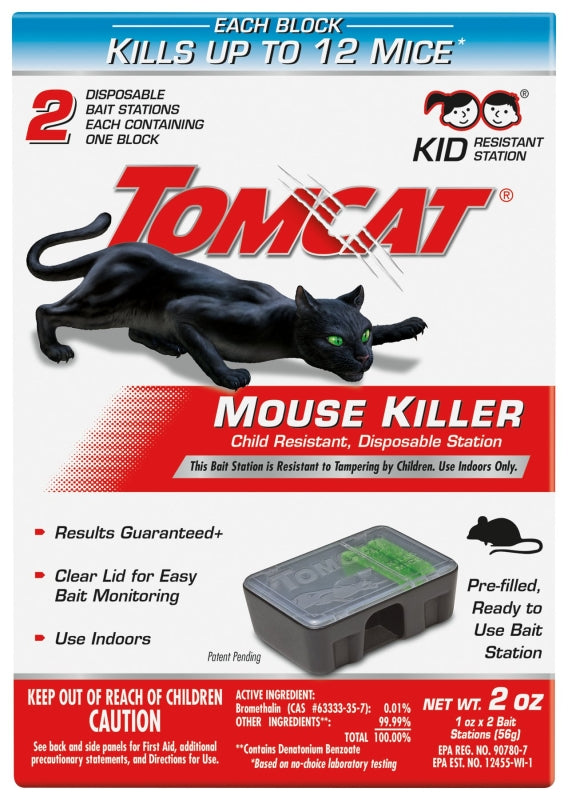 TOMCAT Tomcat 0371510 Disposable Mouse Bait Station, Emerald Green LAWN & GARDEN TOMCAT