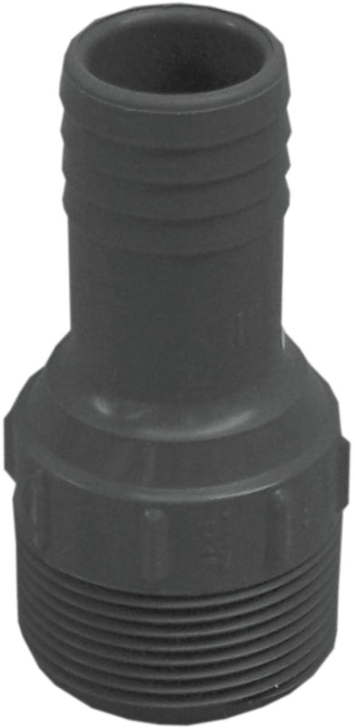 BOSHART INDUSTRIES Boshart UPPRA-1210 Pipe Adapter, 1-1/4 x 1 in, MPT x Insert, Polyethylene PLUMBING, HEATING & VENTILATION BOSHART INDUSTRIES