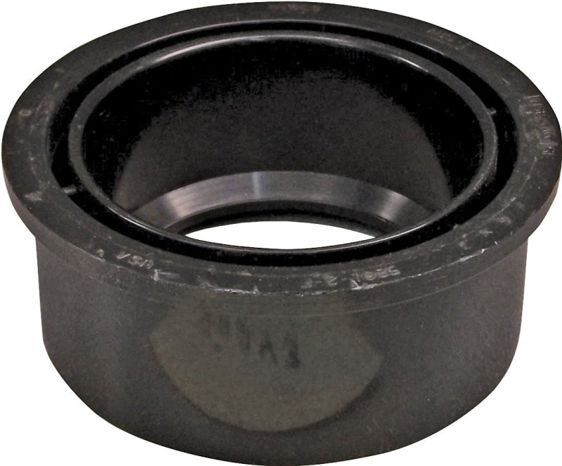 IPEX USA LLC-CANPLAS Canplas 102756BC Reducing Pipe Bushing, 4 x 3 in, Spigot x Hub, ABS, Black, 40 Schedule LAWN & GARDEN IPEX USA LLC-CANPLAS