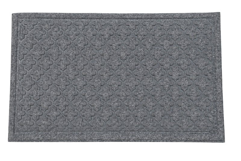 DYNASTY Toccoa Mats SB1001041 Door Mat, 30 in L, 18 in W, Rubber, Slate Gray