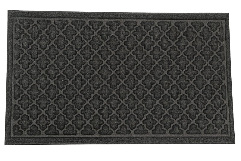 DYNASTY Toccoa Mats SB1001062 Door Mat, 36 in L, 24 in W, Rubber, Charcoal