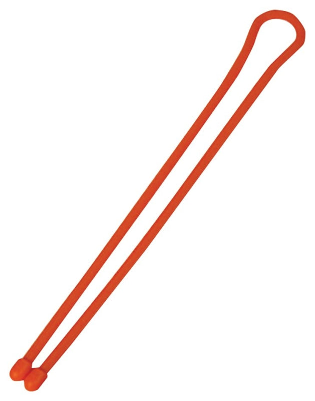 NITE IZE Gear Tie GT12-2PK-31 Twist Tie, Rubber, Bright Orange, 12 in L, 2/PK ELECTRICAL NITE IZE