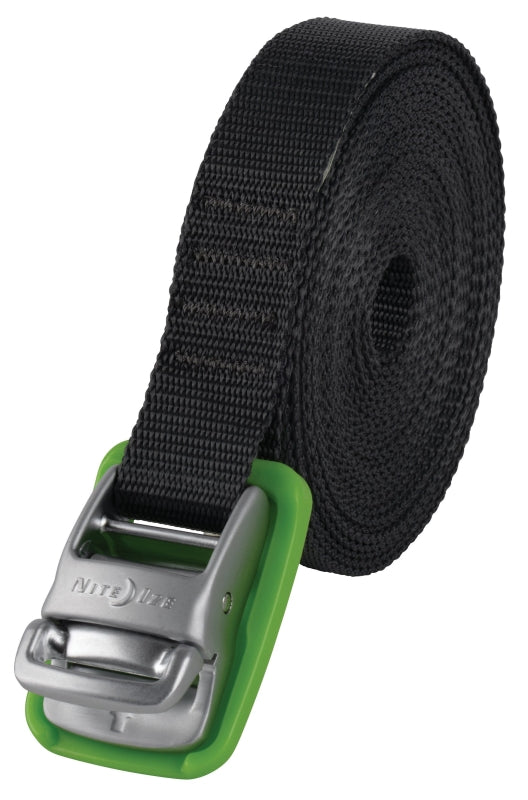 NITE IZE Nite Ize CJWR18-09-R6 Tie-Down Strap, 1 in W, 18 ft L, Polypropylene, Black/Lime, 700 lb AUTOMOTIVE NITE IZE   