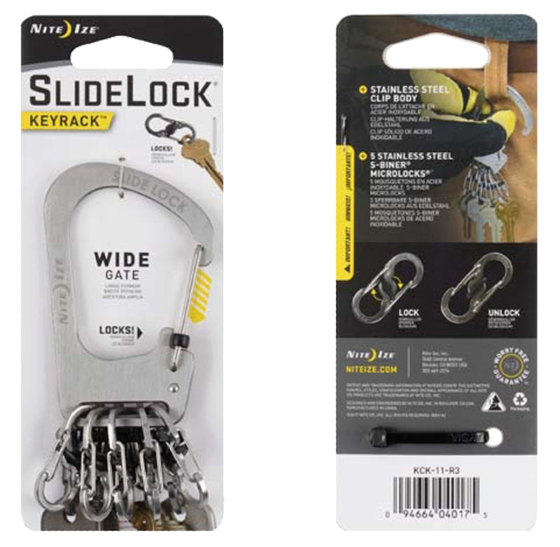NITE IZE Nite Ize KCK-11-R3 Key Rack, Stainless Steel Case ELECTRICAL NITE IZE