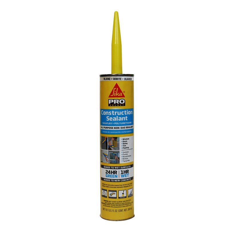 SIKAFLEX Sika SIKAFLEX PRO SELECT Series 515309 Construction Sealant, White, 10.1 oz, Cartridge PAINT SIKAFLEX