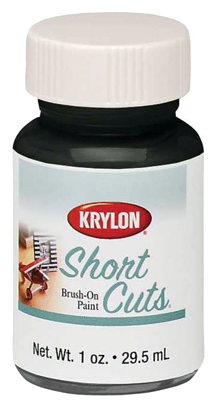 KRYLON Krylon KSCB026 Craft Enamel Paint, High-Gloss, Black, 1 oz Bottle