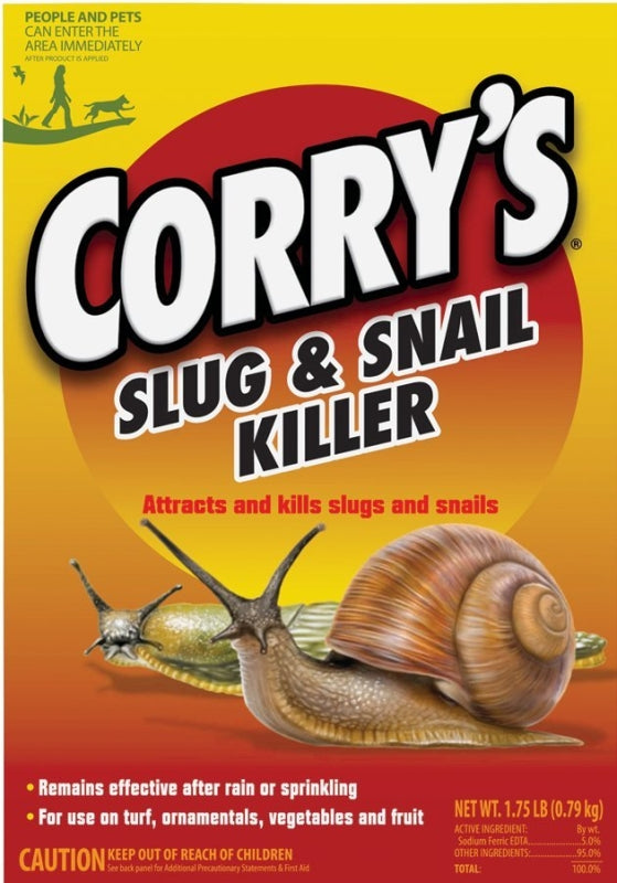CORRY'S Corry's 100511427 Slug and Snail Killer, Solid, 1.75 lb Box LAWN & GARDEN CORRY'S