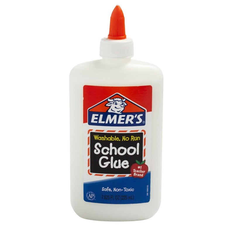 ELMER'S Elmers E308 School Glue, White, 8 oz