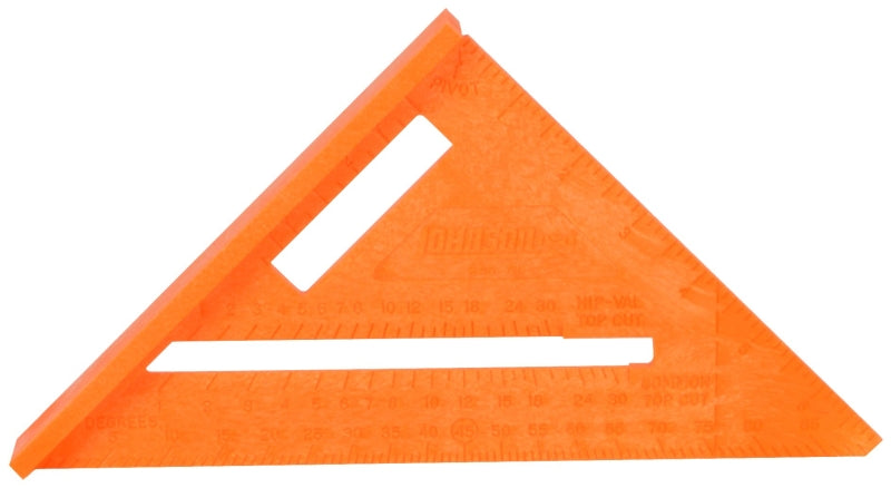 HULTAFORS Johnson Structo-Cast Series RAS-70B-ORAN Rafter Square, Plastic, 7 in L TOOLS HULTAFORS