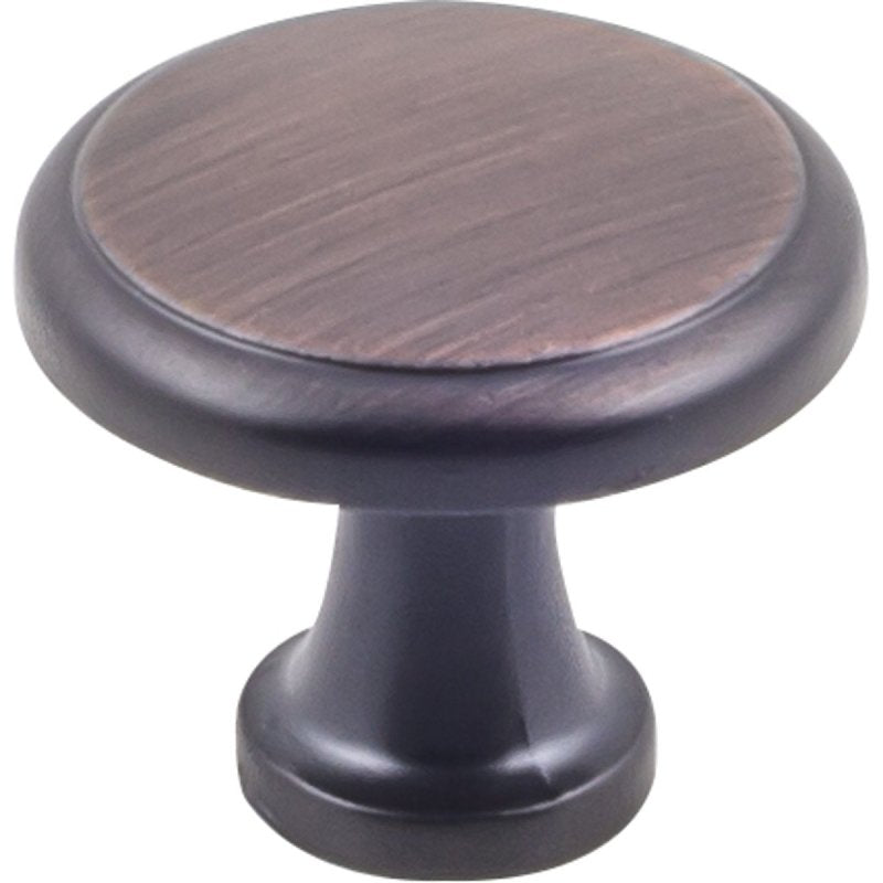 HARDWARE RESOURCES Hardware Resources K997BORB-4 Cabinet Knob, Traditional, 1-3/16 in Dia, Zinc, Brushed Oil-Rubbed Bronze, 4/PK HARDWARE & FARM SUPPLIES HARDWARE RESOURCES