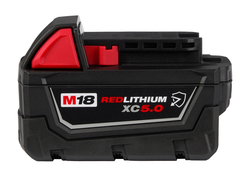 MILWAUKEE Milwaukee M18, REDLITHIUM 48-11-1850R Resistant Battery, 18 V Battery, 5 Ah, 60 min Charging