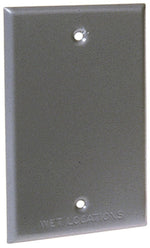 HUBBELL Hubbell 5173-5 Cover, 4-17/32 in L, 2-25/32 in W, Metal, Gray, Powder-Coated ELECTRICAL HUBBELL