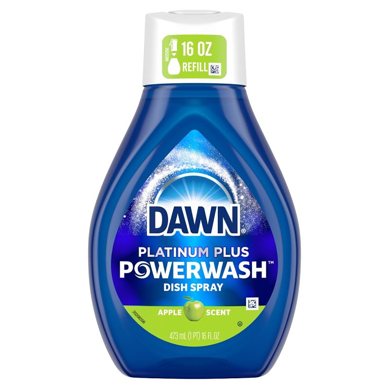 DAWN Dawn Platinum 52367 Dish Soap Spray Refill, 16 oz, Liquid, Apple Scent, Colorless CLEANING & JANITORIAL SUPPLIES DAWN